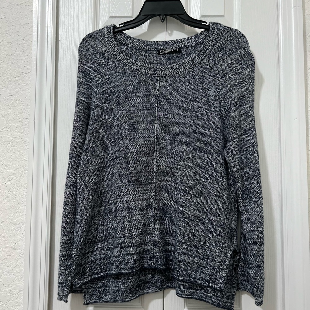 COTTON:ON Navy Blue/White Sweater • Perfect for a casual winter day